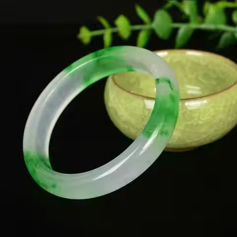 Chinese Exquisite Multicolor Jade Bangle round