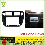 【lesley】9 Inch 2 Din Car Stereo Radio Fascia Video MP5 Player Panel Frame Radio Fascia Dash Mount fo