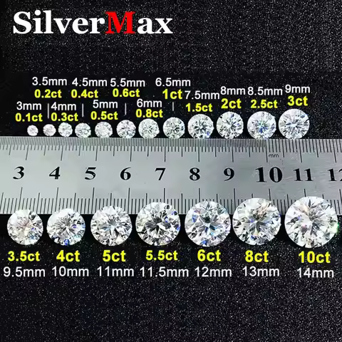 Premium Moissanite Loose Stone D Color Moissanite Gemstones Factory Wholesale Lab Grown Moissanite D