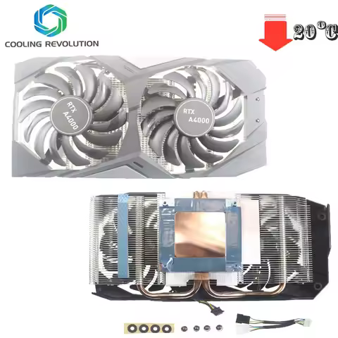 Upgraded heatsink fan for Quadro RTX A4000 Graphics Video Card Heatsink fan A4000 Fan