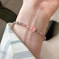 FUYOU Rainbow Tourmaline Bracelet 2026 New Style Unpopular Niche High-End Wrist Accessories Girlfrie