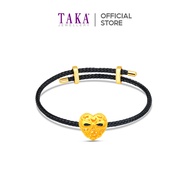 TAKA Jewellery Heart Bow 916 Gold Charm