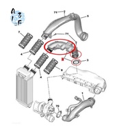yolandd -สำหรับ308CC 308SW 3008 408 RCZ C4 C3 C4L C5 DS5ท่อแลกเปลี่ยนอากาศ1440J1ท่อไอดีเทอร์โบชาร์จ 