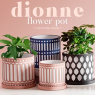 Dionne Concrete Flower Pots | Plant Pot |  Flower Pot | Potted Plant Pot | Pot Planter Concrete