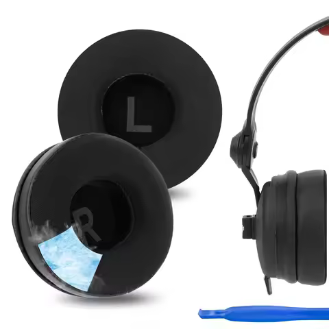 Geekria Sport Cooling-Gel Replacement Ear Pads for SONY MDR-ZX100, WH-CH500, Sennheiser HD25, JBL Tu