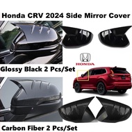 Honda CRV 2024 2025 Side Mirror Cover Exterior Car Accessories Glossy Black Carbon Fiber 2 Pcs/Set C