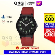 Jam Tangan Q&Q Original Pria Tahan Air | QNQ Analog Cowok Ori | QQ Tali Karet Rubber | Kado Ulang Ta