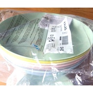 [6pcs] «IKEA» Children kids plates set mixed colour toddler  ▌ pinggan mangkuk plastik kanak-kanak a