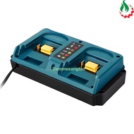 Sạc đôi pin MAKITA 18V (DC18RD) Li-ion nhận mạch zin (OEM)