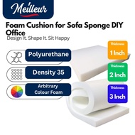 Meilleur 35D High Density 1-3 Inch Square Foam Cushion Sofa Seat Couch Chair Wheelchair Sponge Foam