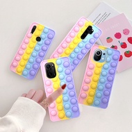 ❒☌OPPO Reno 6 A15 A15S A5S A7 A3S A5 Push Bubble Pop it Fidget Toy Case Soft Cover for OPPO A95 A94
