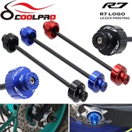 R7 LOGO Swingarm Spools Stands Screw For YAMAHA R7 YZFR7 YZF R7 2021-2023 Motorcycle Rear Wheel Axle