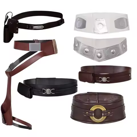 Space Battle Jedi Fantasy Knight Leia Cosplay Belt Obi Rey Wan Waistband Men Women Retro Halloween C