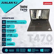 Laptop Lenovo Thinkpad Slim T470 Core i5 Like New Harga Murah