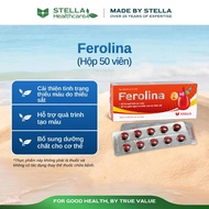 STELLA [Genuine SANELLA] FEROLINA pills - Iron supplement, supports red blood cell regeneration, pre