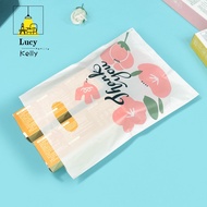 flower thank you plastic bag makapal 97~100 pcs per pak for give bag