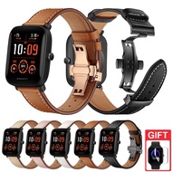 Replacement Leather Strap for Xiaomi Huami Amazfit Bip U Pro GTS 3 Bip S Lite GTS 2 Mini GTR 42mm