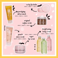 [READY STOCK 🤩] TEMYRACLE Brightening Body Scrub, Merdeka Lip Scrub, Cushy Lip Balm, Coffee Scrub, D