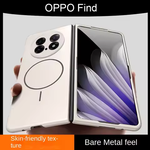 Slim Bezel-less Skin Feel Thin Built-in Magnetic Ring Case For OPPO Find N5 oppo find n3 Camera Prot