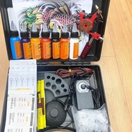 Set of 1 intermediate tattoo machine with 7 colors of 30ml tattoo ink