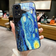 Van Gogh Art (3) design Tempered Glass Phone Case Cover For POCO F3 F4 F5 M5 M6 4G X3 X4 GT X5 X6 X7