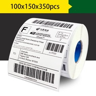 A6 Paper Roll Fold Stack Airway Bill Sticker Thermal Label