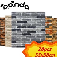 20PCS 35x38cm rock wood design 3D Wallpaper Wall decorate Foam PE foam Bricks sticker for Bedroom