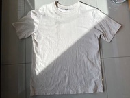 Uniqlo U系列 米白寬鬆短袖T恤 XL