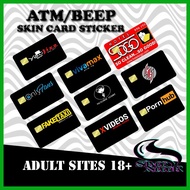 ✉ ◿ Pornhub Card Sticker Vinyl Debit/ATM/beep card sticker skin