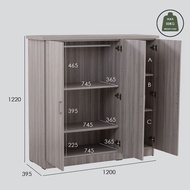 Furniture Direct DUBLIN 3 Door Low Wardrobe