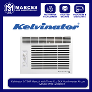 Kelvinator 0.75HP Manual with Timer Eco DLX Non Inverter Aircon WKELZ008EC1