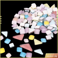 [YoyoyocfMY] Mosaic Tiles Square Triangle Mosaic Stones Stained Glass Tiles for Decoration Picture ,