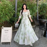 <![CDATA[Summer Chiffon Floral Dress - Narrow Waist Design]]>