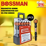 SYK Bossman BMS65 K5-PH2 Magnetic Screwdriver Bit Cordless Drill Bit Holder Pemacu Mata Drill Skru Magnetik