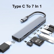 7 in 1 Type C Output Cable 7 in 1 Type C Converter Cable C to HDMI Output Cable C to USB Converter C