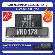 Number Plate Ketuk Aluminium Kereta (Aluminium Embossed Plate) High Pressure Embossed Aluminium Number Plate **FREE Plat