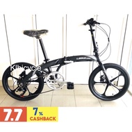 (99% Assembled)20er Alloy Folding Bike Hydraulic Sport rim Full Shimano 7S Basikal lipat FOLDABLE BICYCLE FB Klbicycle