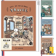 2027 32K New Year's Eve Zipper Bag Handbook-Cat Luggage [Jiucheng Jiu Stationery] New Year's Eve Han