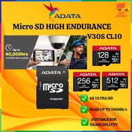 ADATA MICRO SD HIGH ENDURANCE V30S CL10 - 128GB / 256GB / 512GB