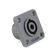 Four-Core Speaker Audio Socket Female Socket 4-Core Speaker Cable Connector Carbon Head Om Small Squ