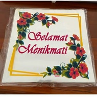 (50 sheets) opp plastic samir enjoy the/ plastic rice lid size 18x18/ 20x20