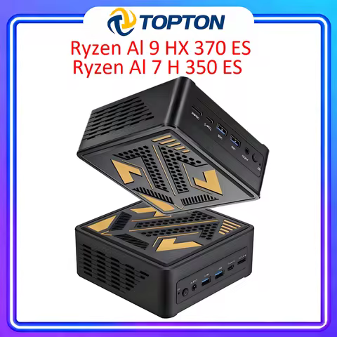 New Gamer Mini PC OCuLink AMD Ryzen AI 9 HX 370 AI 7 H 350 ES USB4 2x2.5G LAN 2xNVMe Windows 11 Port