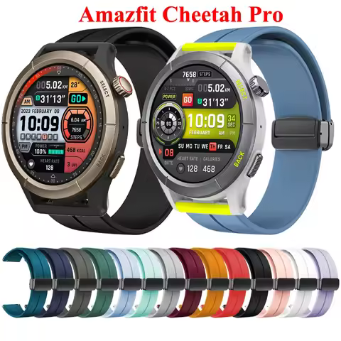 Magnetic Folding Buckle Band for Amazfit Cheetah Pro Silicone Strap for Amazfit Cheetah Watchband Br