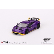 MINI GT 1/64 #746 LAMBORGHINI HURACAN STO VIOLA PASIFAE