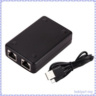 [KokiyaedMY] Mini 2 in 1 Out Lan Hub Network Switcher Box - Ethernet Internet Adapter Hub