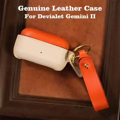 Genuine Leather For Devialet Gemini II Case Luxury Real Leather Custom Made Handmade Cover Bluetooth