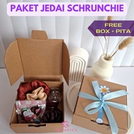 5in1 Jedai Scrunchie Package / Silk Box Package / Souvenir Box Package / Birthday Gift / Graduation 