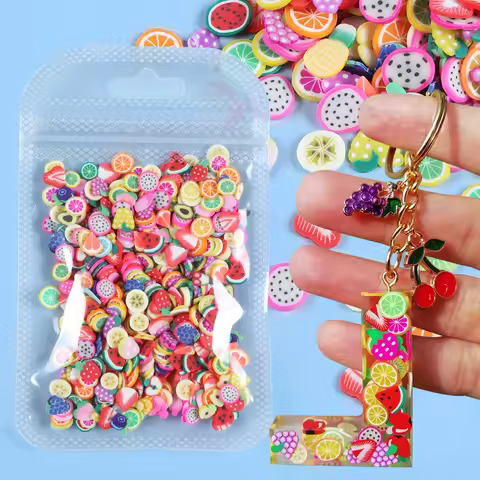 10g Fruit Polymer Clay Resin Shaker Filler Mixed Soft Clay Slices Sprinkles Epoxy Resin Filling Pend