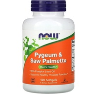 NOW Foods Pygeum &amp; Saw Palmetto 120 Softgels
