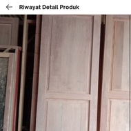 pintu panel T2m x L82cm + kusen.kayu Meranti seken 